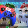 Controle Pro Joystick Compatível Com Nintendo Switch Mario Peddles Azul / Vermelho Sem Fio Bluetooth - Image 6